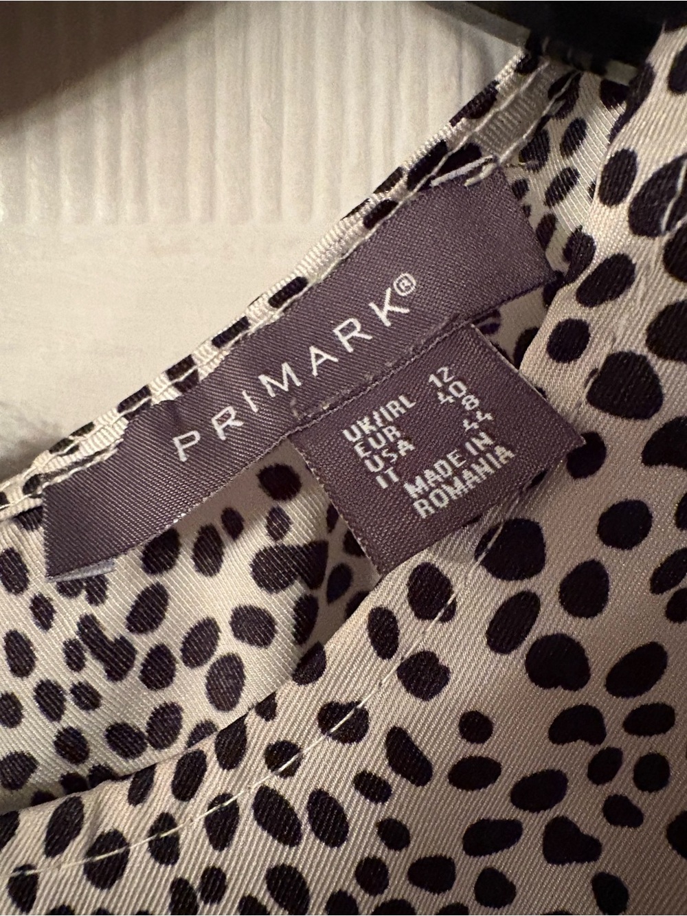 Primark Beige and Black Leopard Print Tiered Long Sleeve Midi Dress - Picture 6 of 11